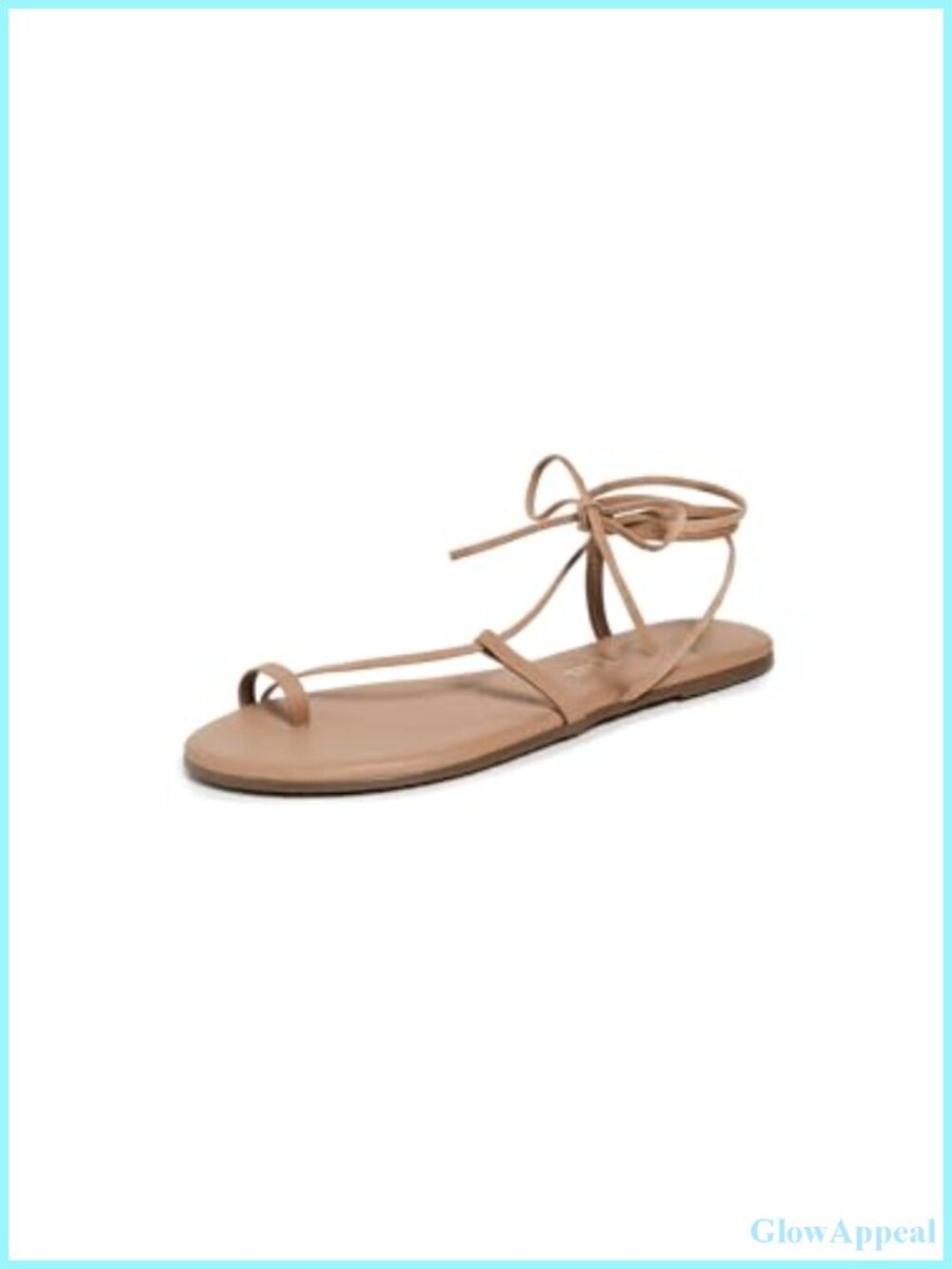 TKEES Jo Lace Up Sandals Leather Ankle Strap Tassel Women's
